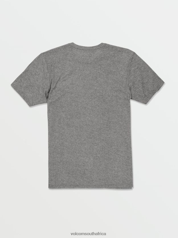 Z0ZR0879 Charcoal Heather Men Stone Tech Short Sleeve Tee Volcom Clothing - Image 5