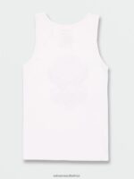 Z0ZR087 White Men Freedomeagle Tank Volcom Clothing - Image 2