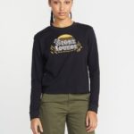 Z0ZR08801 Black Women Thermality Long Sleeve Shirt Volcom Clothing