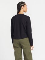 Z0ZR08801 Black Women Thermality Long Sleeve Shirt Volcom Clothing - Image 3