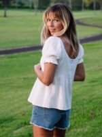 Z0ZR08804 Star White Women A Full Out Top Volcom Clothing - Image 4
