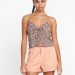 Z0ZR08805 Slate Grey Women Naw Beach Cami Tank Volcom Clothing