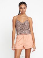 Z0ZR08805 Slate Grey Women Naw Beach Cami Tank Volcom Clothing