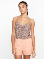 Z0ZR08805 Slate Grey Women Naw Beach Cami Tank Volcom Clothing - Image 5