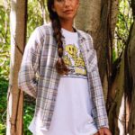 Z0ZR08809 Plaid Women Plaid To Meet U Long Sleeve Shirt Volcom Clothing