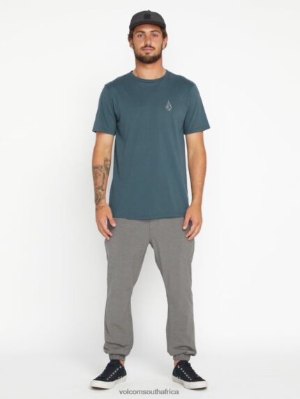 Z0ZR0880 Cruzer Blue Men Stone Tech Short Sleeve Tee Volcom Clothing