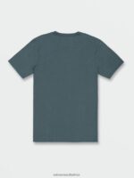 Z0ZR0880 Cruzer Blue Men Stone Tech Short Sleeve Tee Volcom Clothing - Image 7