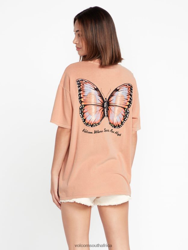 Z0ZR08810 Clay Women Stones Throw Short Sleeve Tee Volcom Clothing - Image 13