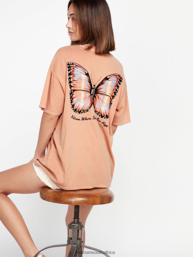 Z0ZR08810 Clay Women Stones Throw Short Sleeve Tee Volcom Clothing - Image 17