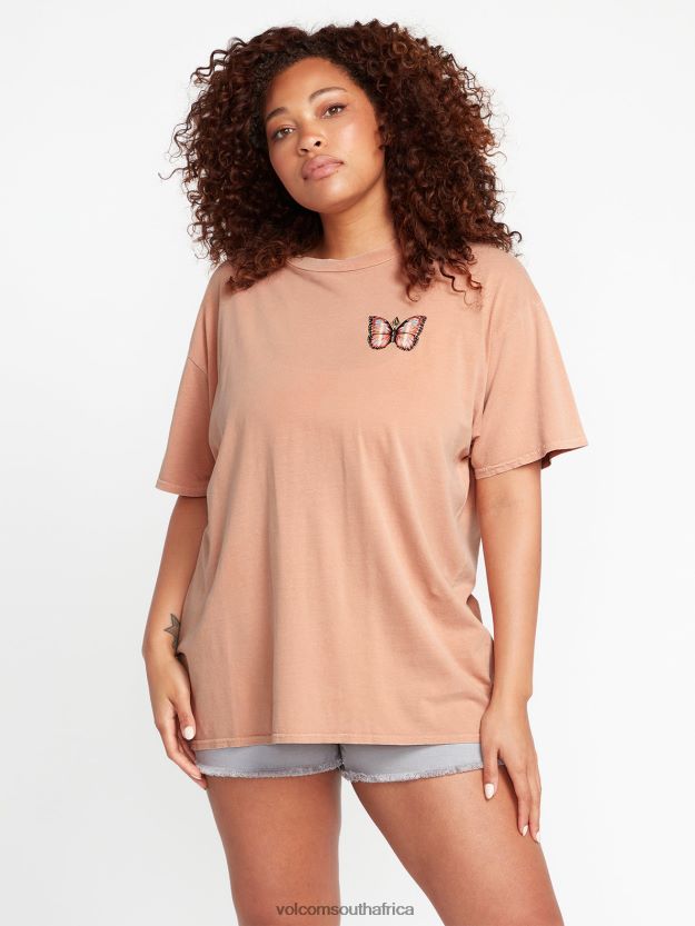 Z0ZR08810 Clay Women Stones Throw Short Sleeve Tee Volcom Clothing - Image 5
