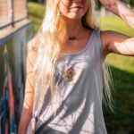 Z0ZR08813 Moonbeam Women To The Bank Tank Volcom Clothing