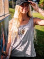 Z0ZR08813 Moonbeam Women To The Bank Tank Volcom Clothing