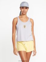 Z0ZR08813 Moonbeam Women To The Bank Tank Volcom Clothing - Image 5