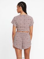 Z0ZR08816 Slate Grey Women Retrospectacle Top Volcom Clothing - Image 7