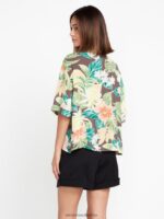 Z0ZR08817 Slate Grey Women Excapism Top Volcom Clothing - Image 4