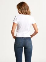 Z0ZR08825 White Women One Of Each Baby Short Sleeve Tee Volcom Clothing - Image 12