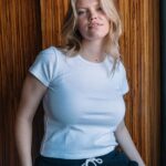 Z0ZR08825 White Women One Of Each Baby Short Sleeve Tee Volcom Clothing