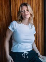Z0ZR08825 White Women One Of Each Baby Short Sleeve Tee Volcom Clothing