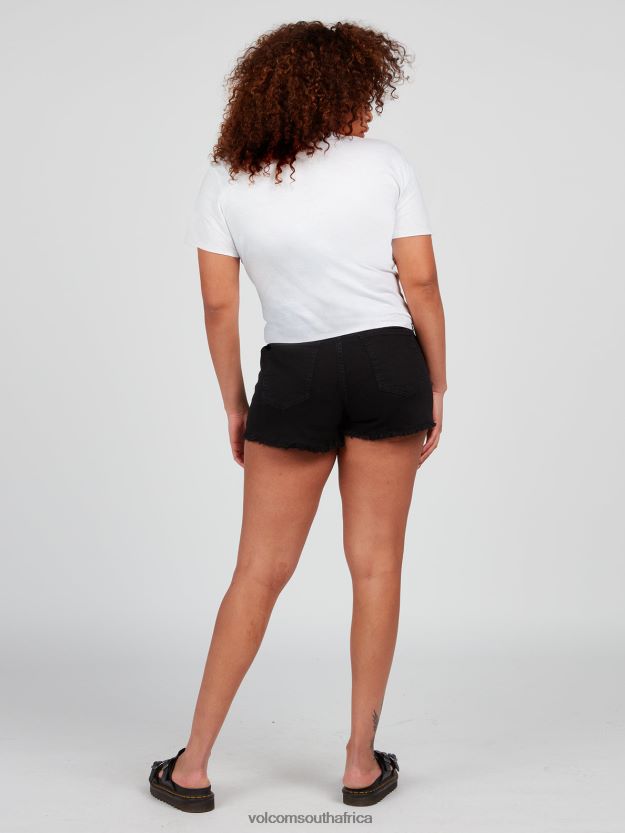 Z0ZR08825 White Women One Of Each Baby Short Sleeve Tee Volcom Clothing - Image 9
