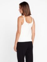 Z0ZR08828 Star White Women Lived in Lounge Rib Tank Volcom Clothing - Image 5