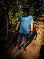 Z0ZR0882 Cruzer Blue Men Euroslash Tech Short Sleeve Tee Volcom Clothing