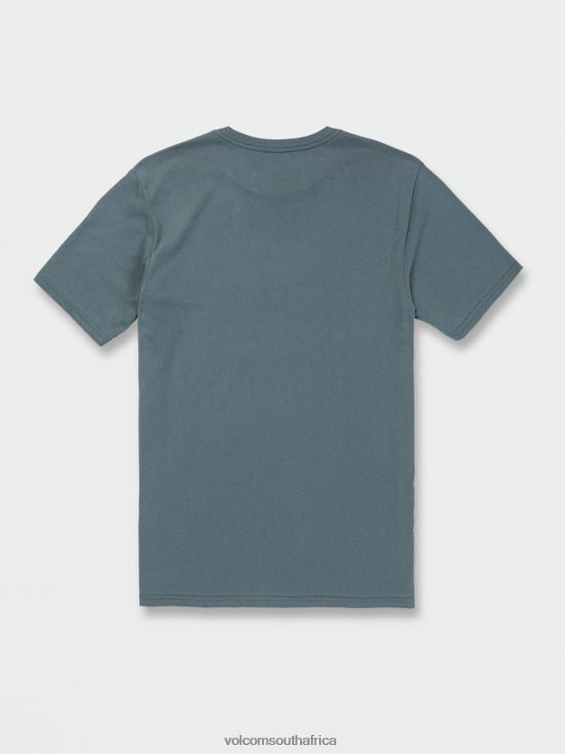 Z0ZR0882 Cruzer Blue Men Euroslash Tech Short Sleeve Tee Volcom Clothing - Image 5