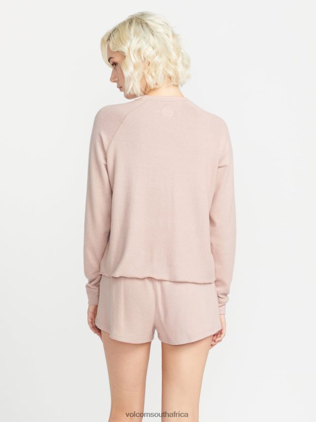 Z0ZR08831 Winter Orchid Women Lived in Lounge Crew Sweatshirt Volcom Clothing - Image 8