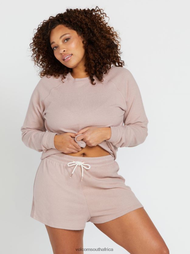 Z0ZR08831 Winter Orchid Women Lived in Lounge Crew Sweatshirt Volcom Clothing - Image 10