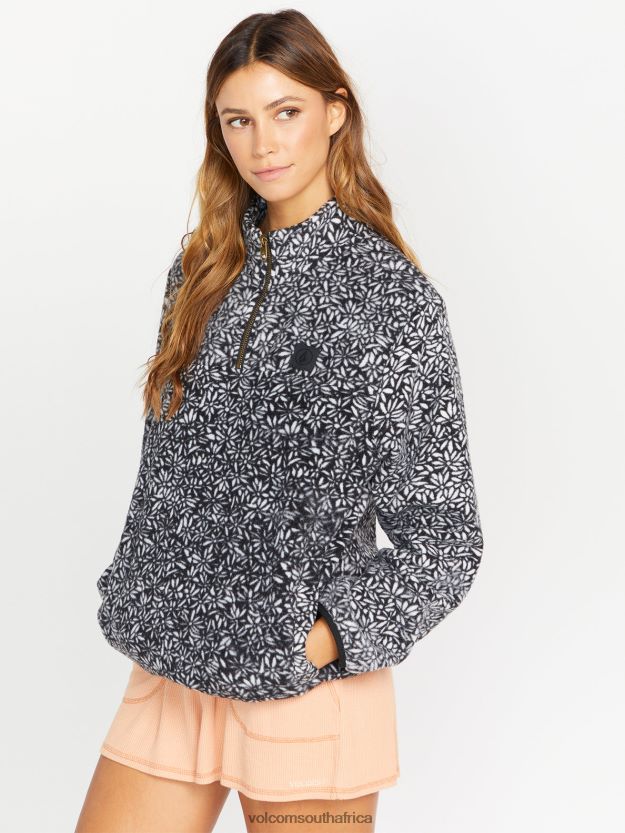 Z0ZR08833 Cloud Women Pheelin It Mock Neck Pullover Sweatshirt Volcom Clothing - Image 4