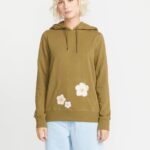 Z0ZR08836 Moss Women Truly Deal Hoodie Volcom Clothing