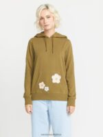 Z0ZR08836 Moss Women Truly Deal Hoodie Volcom Clothing