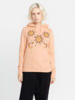 Z0ZR08837 Clay Women Truly Deal Hoodie Volcom Clothing