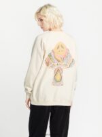 Z0ZR08838 Cloud Women Stone Magic Boyfriend Crew Sweatshirt Volcom Clothing - Image 3