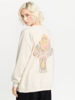 Z0ZR08838 Cloud Women Stone Magic Boyfriend Crew Sweatshirt Volcom Clothing - Image 6