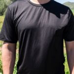 Z0ZR0883 Black Men Stoneverse Short Sleeve Crew Shirt Volcom Clothing