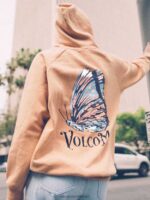 Z0ZR08842 Clay Women Truly Stoked Boyfriend Hoodie Volcom Clothing - Image 3