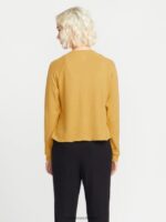 Z0ZR08844 Dijon Women Lived in Lounge Crew Sweatshirt Volcom Clothing - Image 4