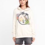 Z0ZR08845 Sand Women Truly Deal Hoodie Volcom Clothing