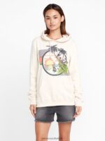 Z0ZR08845 Sand Women Truly Deal Hoodie Volcom Clothing