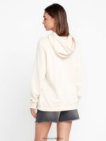 Z0ZR08845 Sand Women Truly Deal Hoodie Volcom Clothing - Image 3