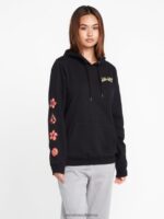 Z0ZR08846 Black Women Truly Deal Hoodie Volcom Clothing