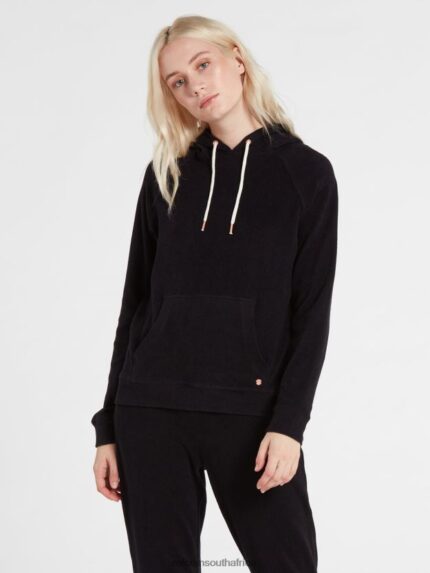 Z0ZR08847 Black Women Lived in Lounge Hoodie Volcom Clothing