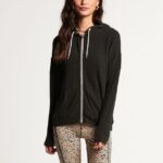 Z0ZR08849 Black Women Lived in Lounge Zip Jacket Volcom Clothing