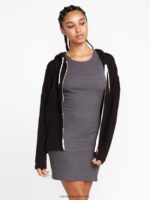Z0ZR08849 Black Women Lived in Lounge Zip Jacket Volcom Clothing - Image 4