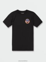 Z0ZR0884 Black Men Freedomeagle Short Sleeve Tee Volcom Clothing - Image 4