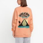 Z0ZR08852 Clay Women Stone Magic Boyfriend Crew Volcom Clothing