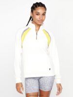 Z0ZR08853 Star White Women Stone Attack Mock Neck Pullover Sweatshirt Volcom Clothing - Image 7