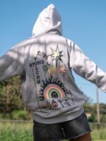 Z0ZR08854 Moonbeam Women Truly Stoked Boyfriend Pullover Sweatshirt Volcom Clothing