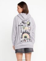 Z0ZR08854 Moonbeam Women Truly Stoked Boyfriend Pullover Sweatshirt Volcom Clothing - Image 10