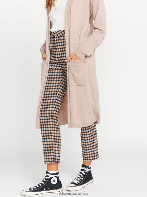 Z0ZR08858 Winter Orchid Women Lived in Lounge Midi Throw Cardi Sweater Volcom Clothing - Image 3